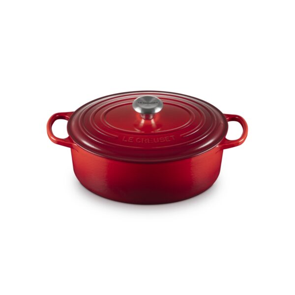 Owalna brytfanna gęsiarka żeliwna Le Creuset 29 cm - Wiśniowa