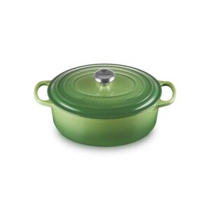 Owalna brytfanna gęsiarka żeliwna Le Creuset 29 cm - Bamboo green