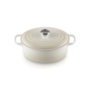 Owalna brytfanna gęsiarka żeliwna Le Creuset 29 cm - Meringue