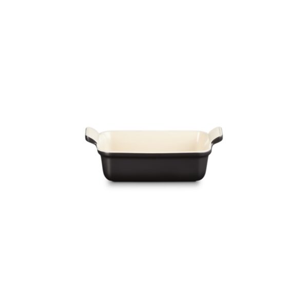 Tradycyjna prostokątna forma do zapiekania Le Creuset 19 cm - Czarna