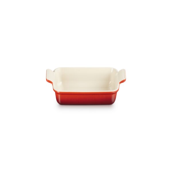 Tradycyjna prostokątna forma do zapiekania Le Creuset 19 cm - Wiśniowa