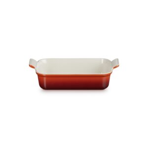 Tradycyjna prostokątna forma do zapiekania Le Creuset 26 cm - Wiśniowa