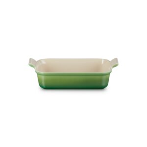 Tradycyjna prostokątna forma do zapiekania Le Creuset 26 cm - Bamboo green