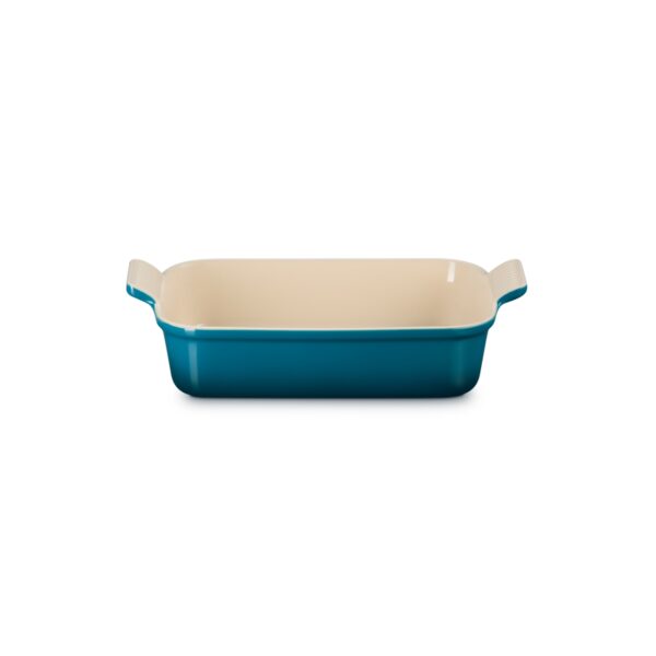 Tradycyjna prostokątna forma do zapiekania Le Creuset 26 cm - Deep teal