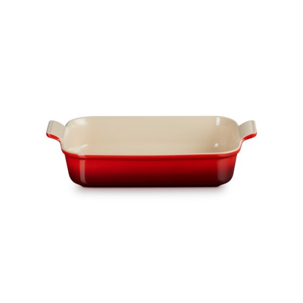 Tradycyjna prostokątna forma do zapiekania Le Creuset 32 cm - Wiśniowa