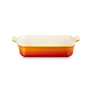 Tradycyjna prostokątna forma do zapiekania Le Creuset 32 cm - Płomienna