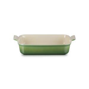 Tradycyjna prostokątna forma do zapiekania Le Creuset 32 cm - Bamboo green
