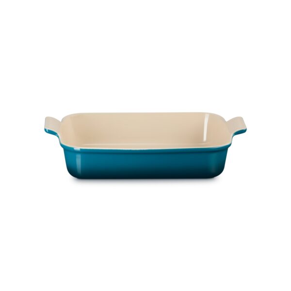 Tradycyjna prostokątna forma do zapiekania Le Creuset 32 cm - Deep Teal