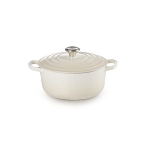 Okrągła brytfanna żeliwna Le Creuset 24 cm - Meringue