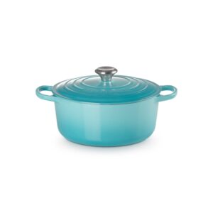 Okrągła brytfanna żeliwna Le Creuset 24 cm - Karaibski