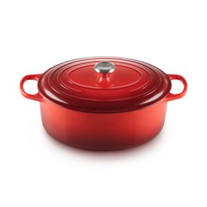 Owalna brytfanna gęsiarka żeliwna Le Creuset 31 cm - Wiśniowa