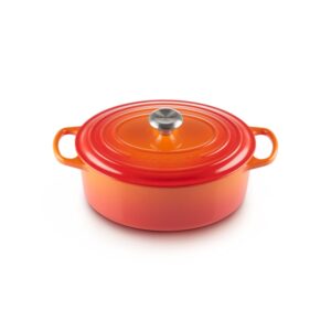 Owalna brytfanna gęsiarka żeliwna Le Creuset 31 cm - Płomienna