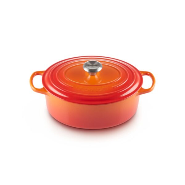Owalna brytfanna gęsiarka żeliwna Le Creuset 31 cm - Płomienna