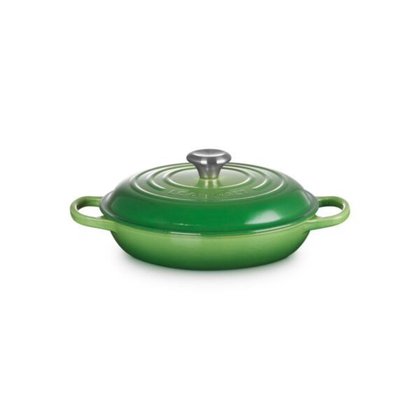 Garnek gourmet profesjonalny żeliwo Le Creuset 30 cm - Bamboo green