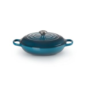 Garnek gourmet profesjonalny żeliwo Le Creuset 30 cm - Deep Teal