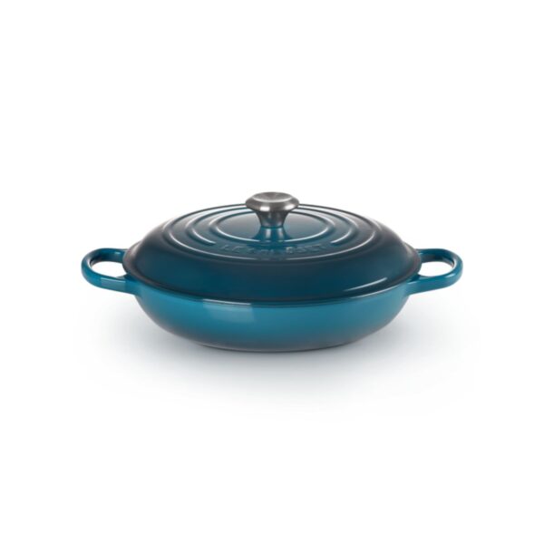 Garnek gourmet profesjonalny żeliwo Le Creuset 30 cm - Deep Teal