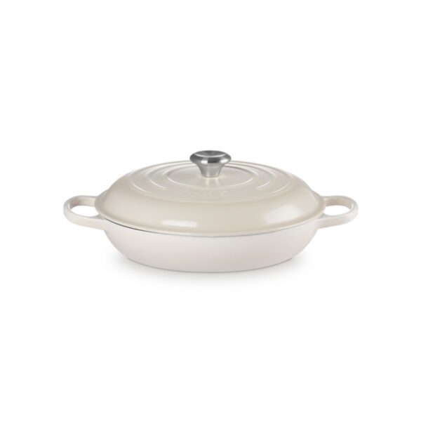 Garnek gourmet profesjonalny żeliwo Le Creuset 30 cm - Meringue