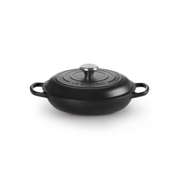 Garnek gourmet profesjonalny żeliwo Le Creuset 30 cm - Czarny mat