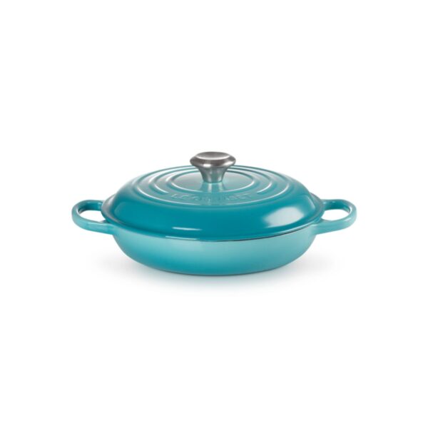 Garnek gourmet profesjonalny żeliwo Le Creuset 30 cm - Karaibski