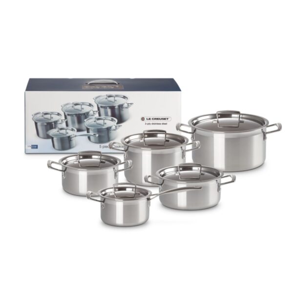 3-ply zestaw 5 szt. naczyń do gotowania Le Creuset