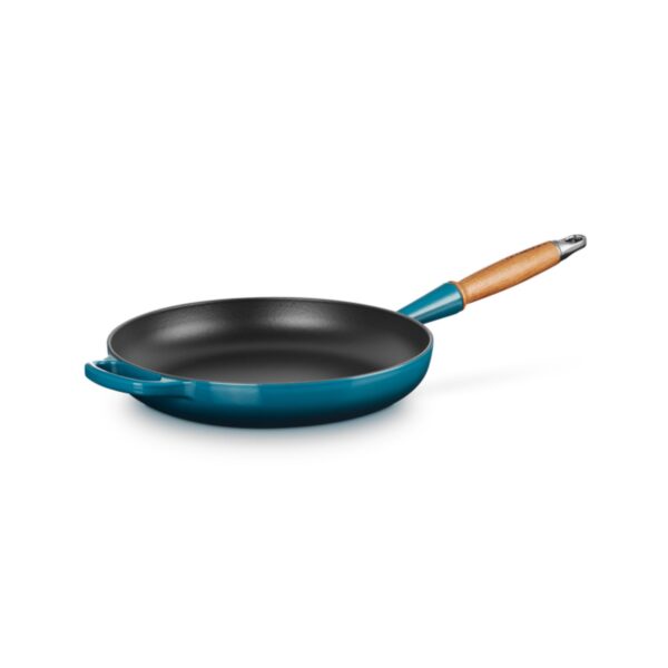 Patelnia żeliwna emaliowana tradycyjna Le Creuset 28 cm - Deep Teal