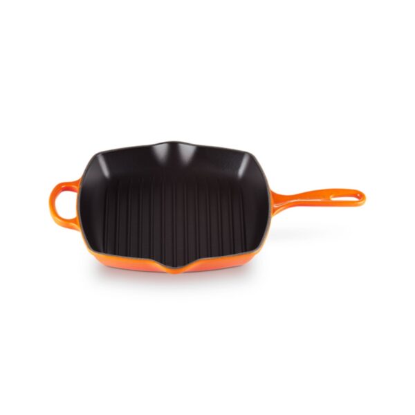 Patelnia grillowa żeliwna emaliowana Le Creuset 26 cm - Płomienna