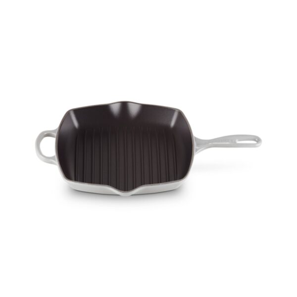 Patelnia grillowa żeliwna emaliowana Le Creuset 26 cm - Mist grey