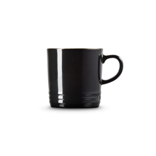 Duży kubek kamionka Le Creuset 350 ml - Czarny błyszczący