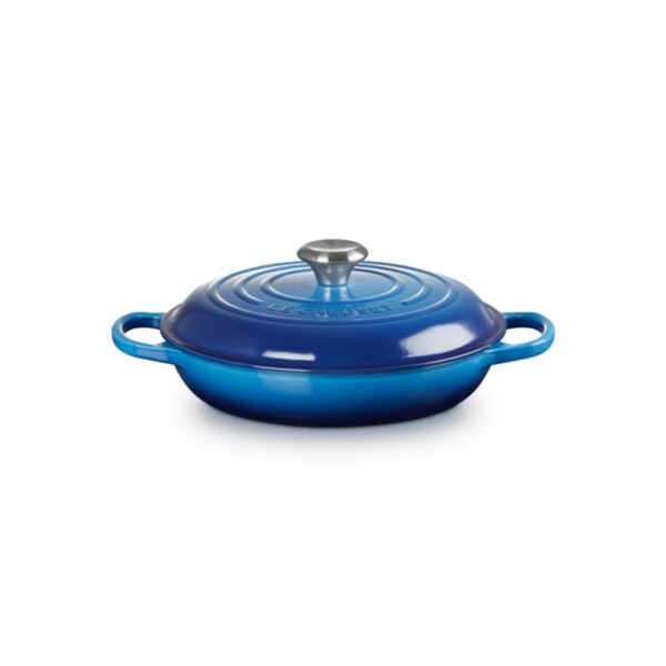 Garnek gourmet profesjonalny żeliwo Le Creuset 30 cm - Azure
