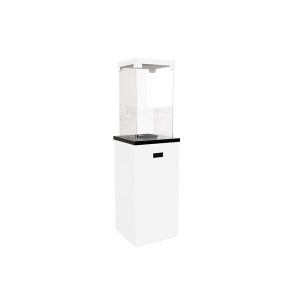 Ogrzewacz gazowy Kratki Patio Light - Biały stalowy