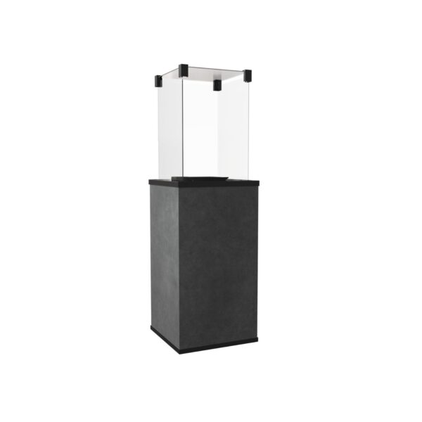 Ogrzewacz gazowy Kratki Patio Mini w obudowie ze spieku kwarcowego - Blend Nero