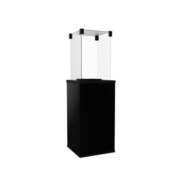 Ogrzewacz gazowy Kratki Patio Mini w obudowie ze spieku kwarcowego - Collection Nero Assoluto