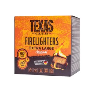 Podpałka do grilla XL 50 sztuk Texas Club (FIRE-EXTRA)