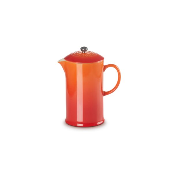 Zaparzacz do kawy z prasą kamionka Le Creuset - Płomienny