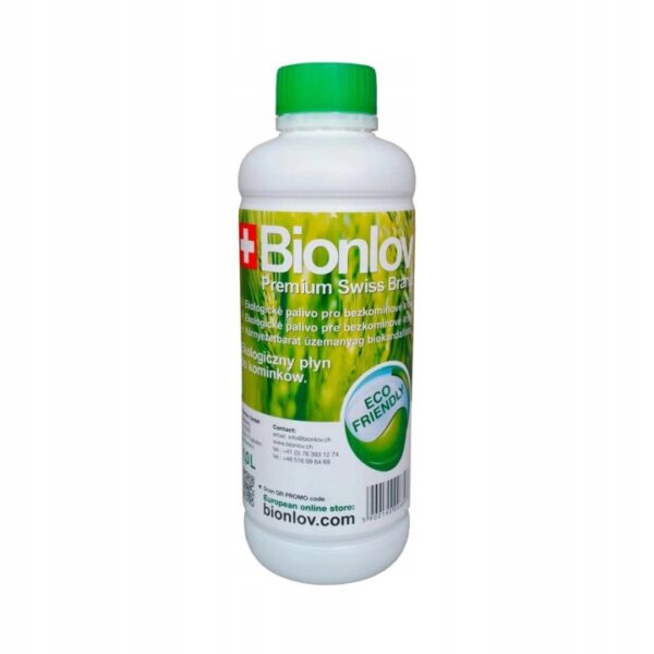Biopaliwo ekologiczne do biokominków Bionlov 1l